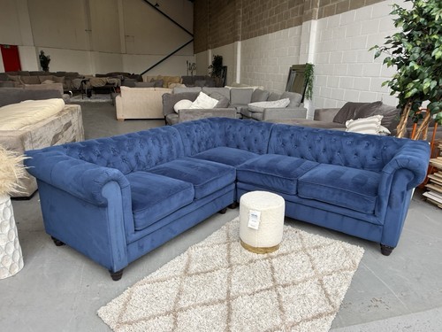 Display navy chesterfield - ex,