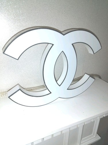 Chanel store logo white - chanel,