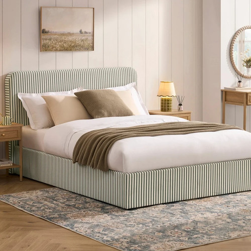 Dusk ascot sage stripe - ascot, linen