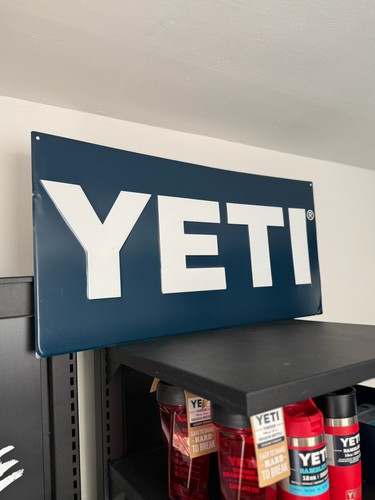 Rare large yeti metal display - large,